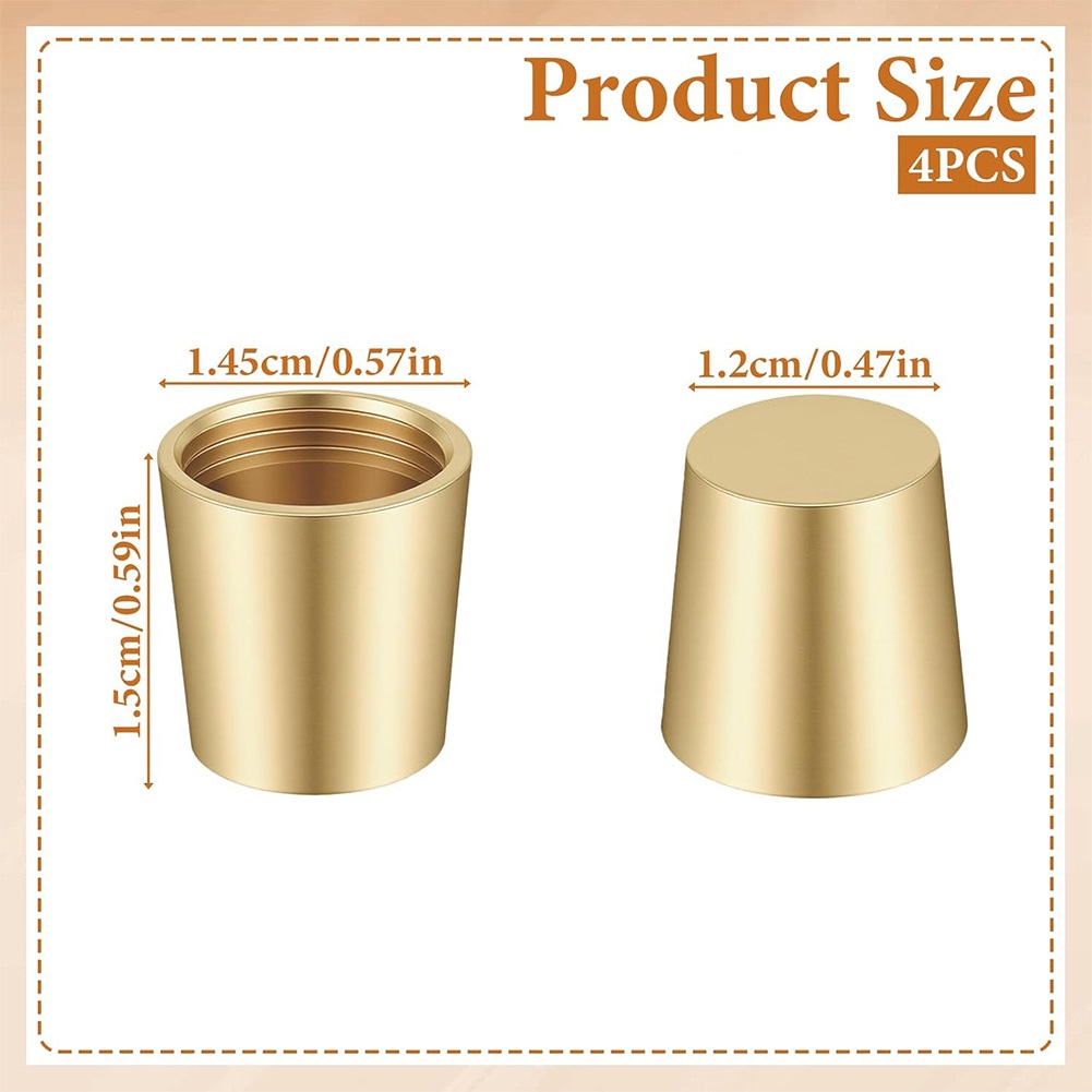4PCS Brass Cutting Board Feet  - Display Risers Set review and price